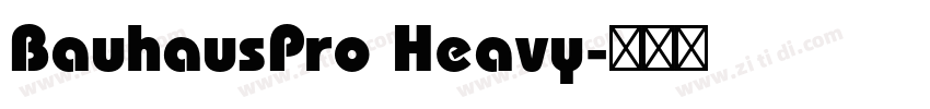 BauhausPro Heavy字体转换 BauhausPro Heavy字体转换